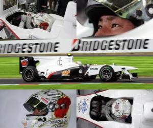 Puzzle de Kamui Kobayashi - Sauber - Suzuka 2010