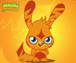Puzzle de Katsuma. Moshi Monsters. Un conejito