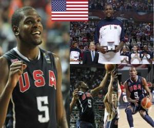Puzzle de Kevin Durant jugador más valioso del Campeonato Mundial FIBA 2010 