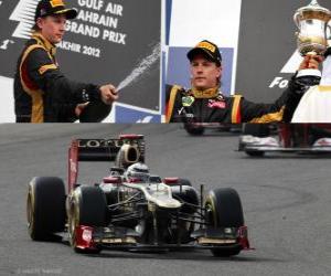 Puzzle de Kimi Raikkonen - Lotus - Gran Premio de Bahréin (2012) (2º Clasificado)