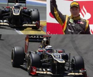 Puzzle de Kimi Raikkonen - Lotus - Gran Premio de Europa (2012) (2º Clasificado)