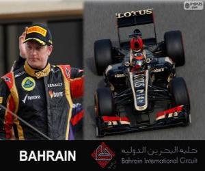 Puzzle de Kimi Raikkonen - Lotus - Gran Premio Bahréin 2013, 2º Clasificado