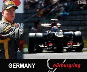 Puzzle de Kimi Räikkönen - Lotus - Gran Premio Alemania 2013, 2º Clasificado