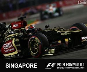Puzzle de Kimi Räikkönen - Lotus - Gran Premio de Singapur 2013, 3er Clasificado