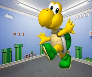Puzzle de Koopa Troopa, las tortugas bípedas son enemigos en los juegos de Mario
