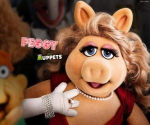 Puzzle de La adorable Miss Piggy