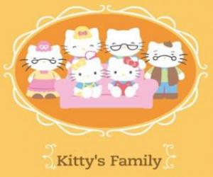 Puzzle de La familia de Hello Kitty