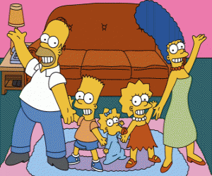Puzzle de La família Simpson en su casa en Springfield