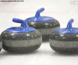 Puzzle de La piedra de curling