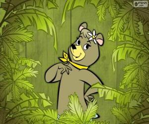 Puzzle de La preciosa osa Cindy es la novia del oso Yogui