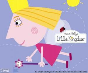 Puzzle de La princesa hada Holly con la varita mágica