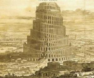 Puzzle de La Torre de Babel con la que los hombres pretendían alcanzar el cielo