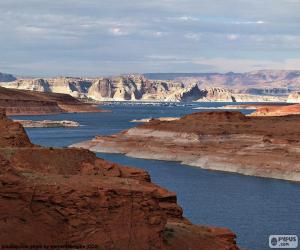 Puzzle de Lago Powell, Utah, USA