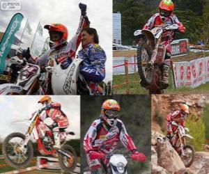Puzzle de Laia Sanz, campeona del mundo de enduro 2012
