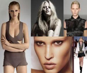 Puzzle de Lara Stone es una modelo Holandesa.