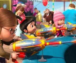 Puzzle de Las niñas en el parque de atracciones