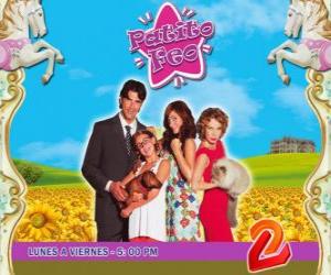 Puzzle de Leandro (Juan Darthes), Carmen (Griselda Siciliani), Blanca (Gloria Carrá) y Patito.