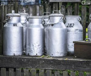 Puzzle de Lechera de aluminio