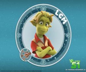 Puzzle de Lem es buen chico. A primera vista parece tímido pero bajo esa piel verde se oculta un verdadero héroe