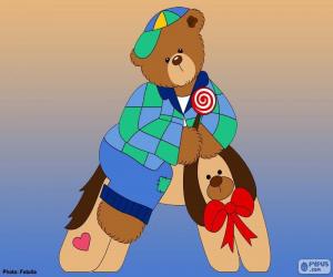 Puzzle de Letra A de osos