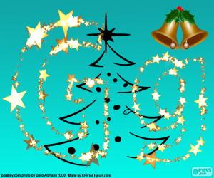 Puzzle de Letra G una letra Navideña