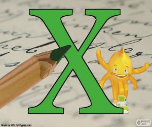 Puzzle de Letra griega Chi o Ji