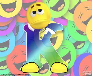 Puzzle de Letra K de smiley