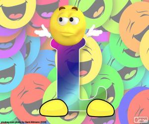 Puzzle de Letra L de smiley