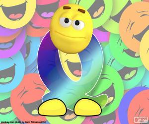 Puzzle de Letra Q de smiley