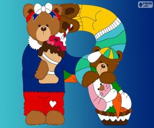 Puzzle de Letra R de osos