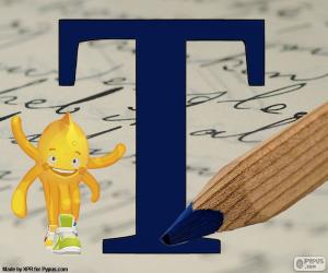 Puzzle de Letra rusa Т