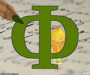 Puzzle de Letra rusa Ф