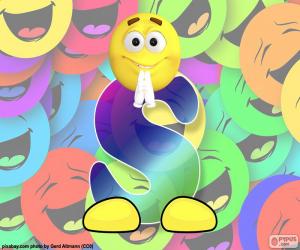 Puzzle de Letra S de smiley