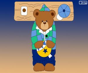 Puzzle de Letra T de osos