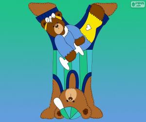 Puzzle de Letra Y de osos