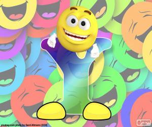 Puzzle de Letra Y de smiley