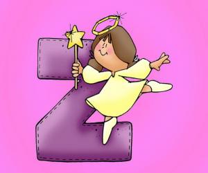 Puzzle de Letra Z con un ángel