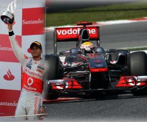 Puzzle de Lewis Hamilton - McLaren - Barcelona, Gran Premio de España (2011) (2º Clasificado)