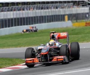 Puzzle de Lewis Hamilton - McLaren - Montreal 2010