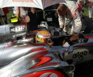 Puzzle de Lewis Hamilton - McLaren - Monza 2010