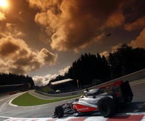 Puzzle de Lewis Hamilton - McLaren - Spa-Francorchamps 2010