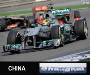 Puzzle de Lewis Hamilton - Mercedes - Gran Premio de la China 2013, 3er Clasificado