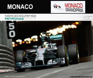 Puzzle de Lewis Hamilton - Mercedes - Gran Premio de Mónaco 2014, 2º Clasificado