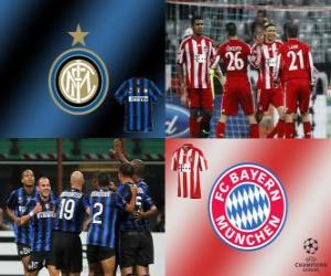 Puzzle de Liga de Campeones - UEFA Champions League Octavos de final 2010-11, FC Bayern Munchen - FC Internazionale Milano