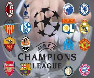 Puzzle de Liga de Campeones - UEFA Champions League Octavos de final 2010-11