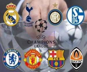 Puzzle de Liga de Campeones - UEFA Champions League Cuartos de final 2010-11