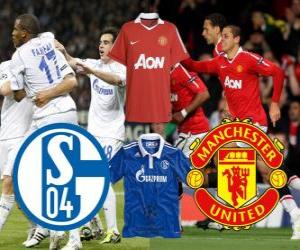 Puzzle de Liga de Campeones - UEFA Champions League semifinal 2010-11, FC Schalke 04 - Manchester United