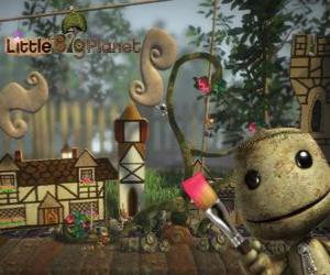 Puzzle de LittleBigPlanet, videojuego donde los personajes son muñecos llamados Sackboys o Sackgirls