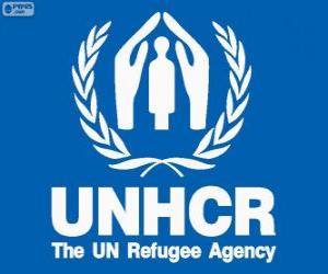 Puzzle de Logo ACNUR, Alto Comisionado de las Naciones Unidas para los Refugiados