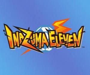 Puzzle de Logo de Inazuma Eleven. Videojuego de Nintendo y serie anime manga